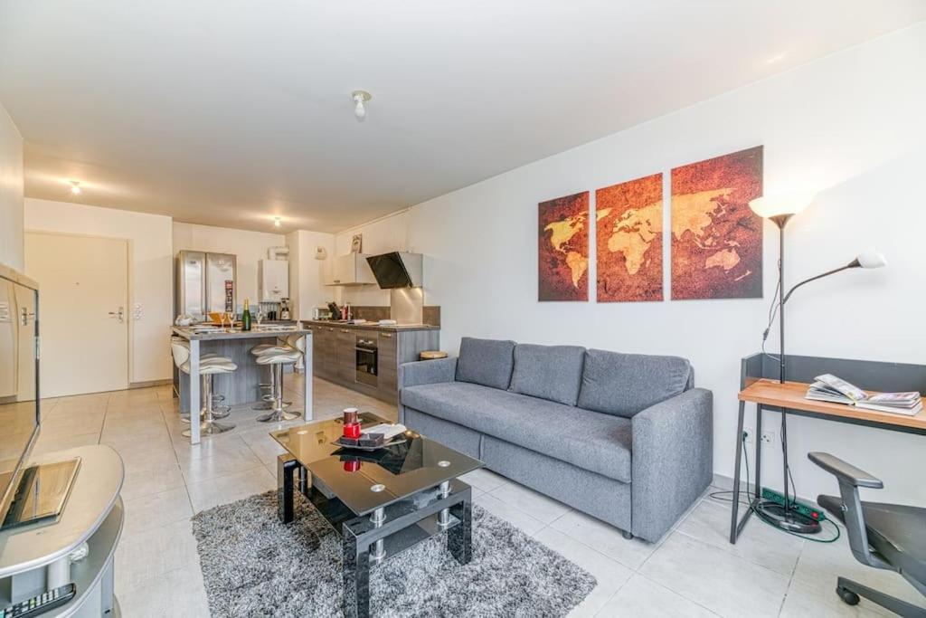 Bel Appartement-Garage Prive-Balcon-Wifi Fibre Rhut Eksteriør billede